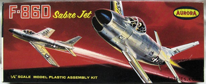 Aurora 1/48 F-86D Sabre Jet, 77-100 plastic model kit